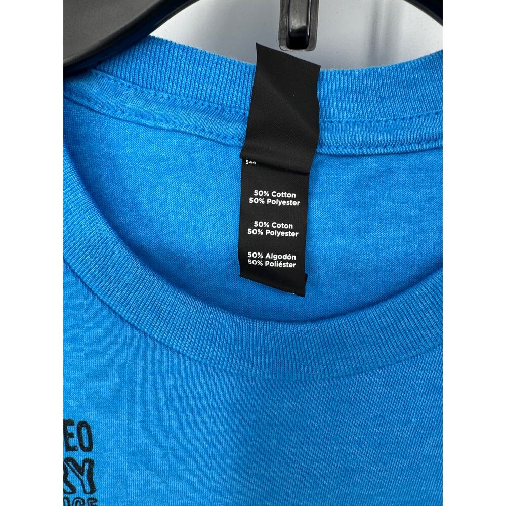 Mason Jar Label Idaho Graphic TShirt Small Blue Souvenir Travel Tee Cotton Blend - Picture 6 of 6